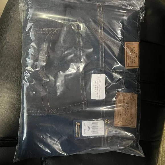 NWT! POLO RALPH LAUREN Men's Big & Tall Hampton Relaxed Straight Jeans Sz/48Bx30 Straight